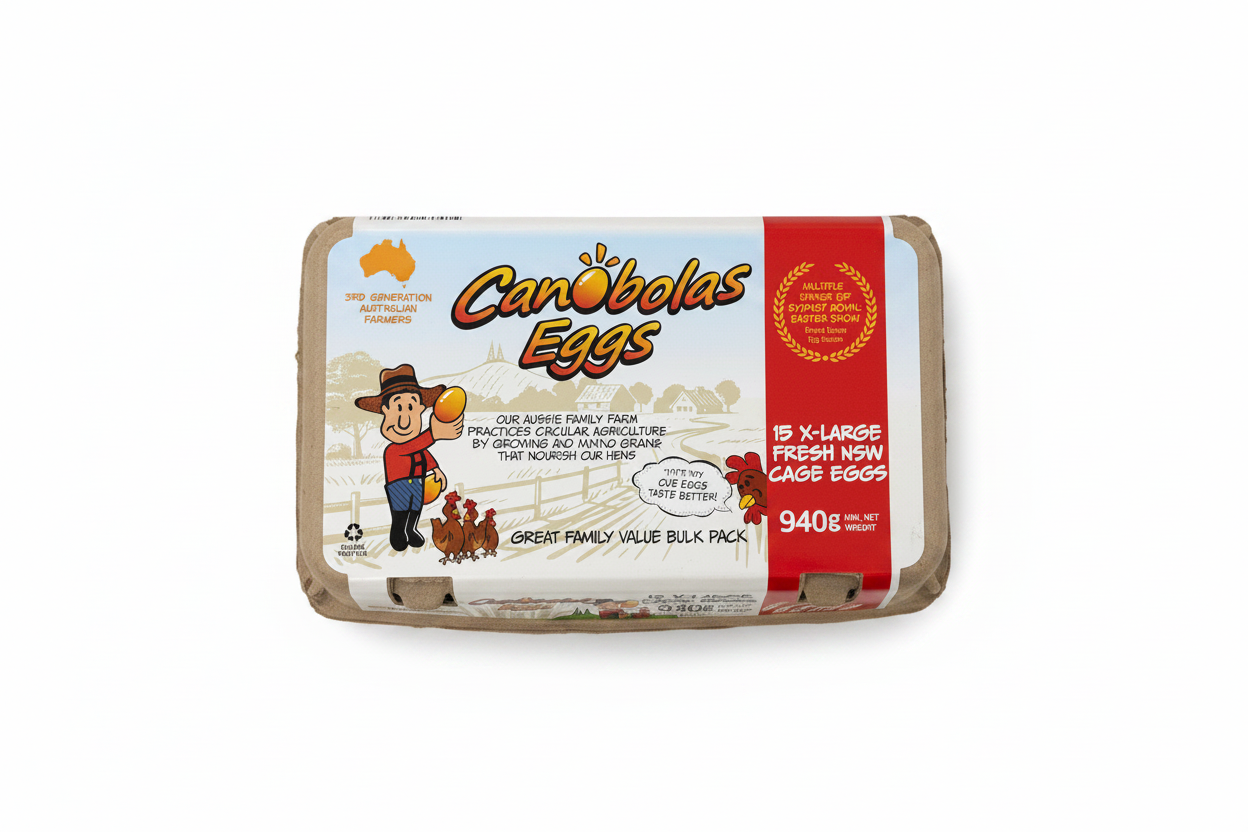 Canobolas 940g cage eggs