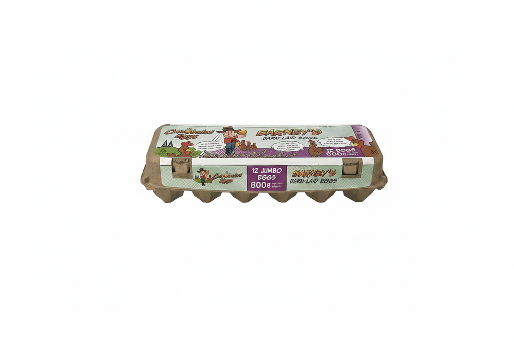 Barney's 12 Jumbo Eggs - Front View