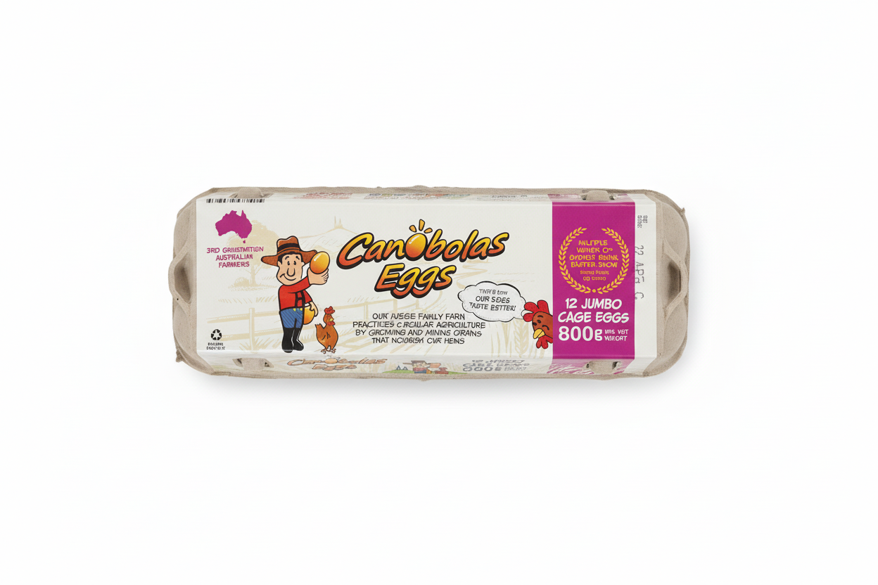 Canobolas Cage Eggs - Side View 75%