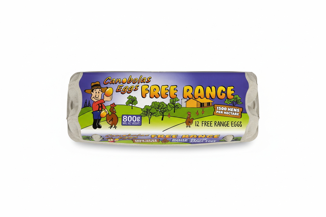 Canobolas Free Range Eggs - Top View