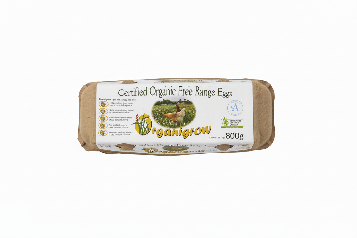 Organic Free Range Eggs - Front View