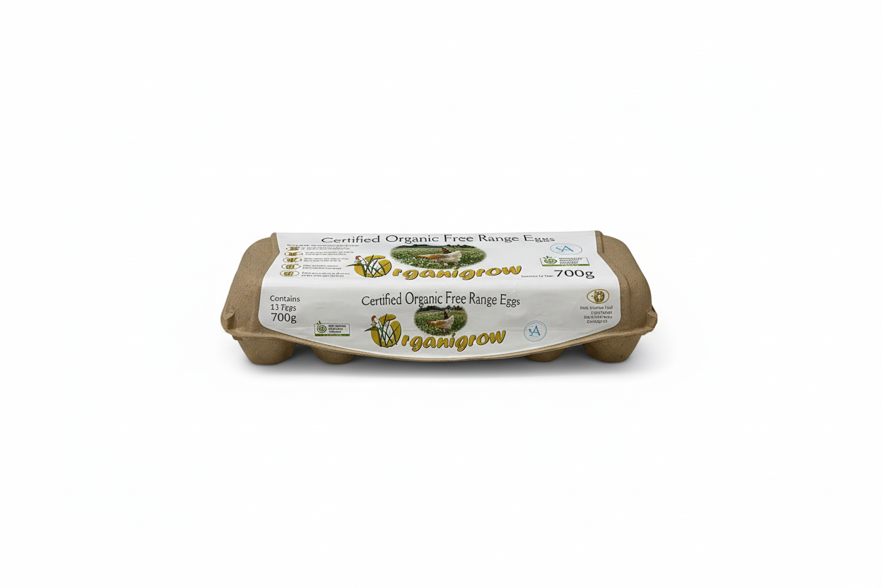 Organigrow Organic Eggs - Angled View